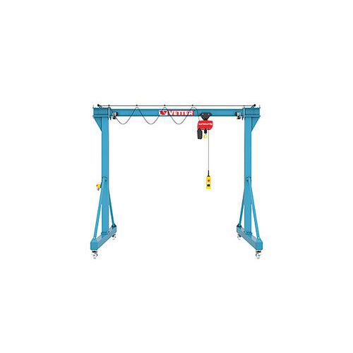 Gru portale mobile portata 1600 kg altezza 4m – Vetter,