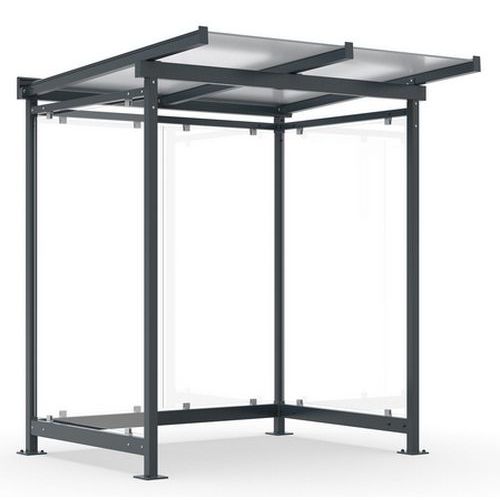 Riparo per biciclette Dresden D2aa zA BS RAL7016,