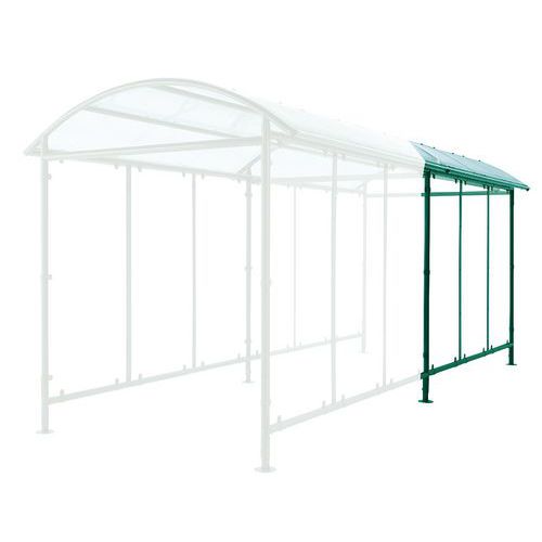 Parcheggio a spiovente due ruote - Estensione-Verde-Mottez,