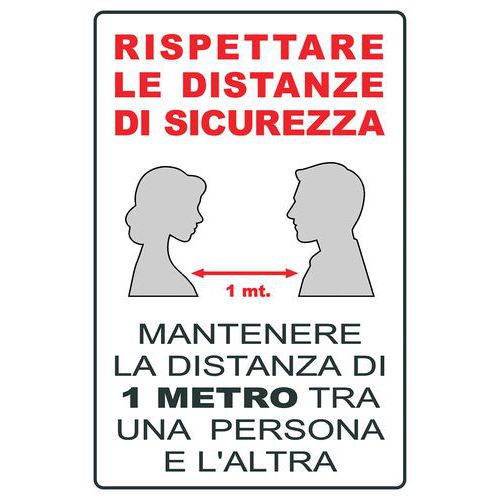 CART.ALL.MM 200X300 RISPETTARE LE DISTANZE DI SICUREZZA,