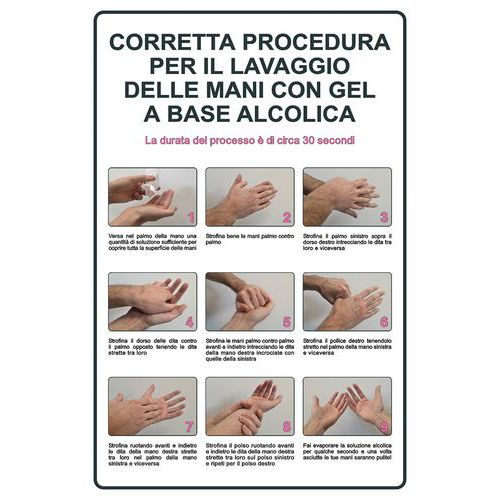 CART.ALL.MM 200X300 PROCEDURA LAVAGGIO MANI CON GEL A BASE ALCOLICA,