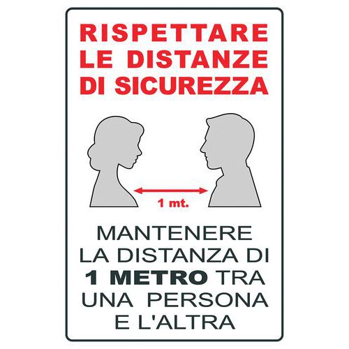 CART.ALL.MM 333X500 RISPETTARE LE DISTANZE DI SICUREZZA,