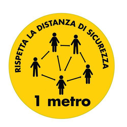 DISCO ANTISCIVOLO DIAM.MM 500 RISPETTA LA DISTANZA DI SICUREZZA,