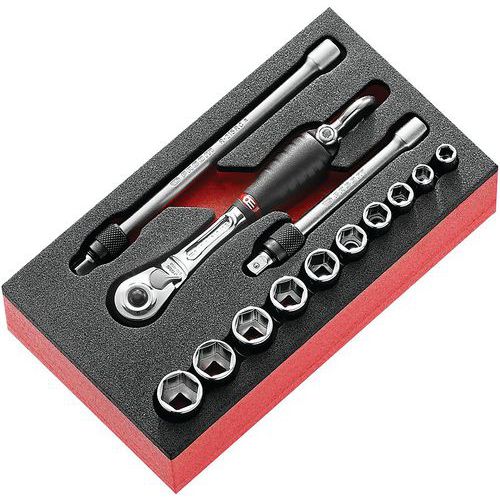 MODULO CHIAVI A BUSSOLA 1/4 con soluzione di arco sul cricchetto,