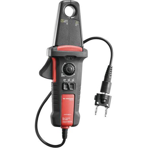 Pinza amperometrica per misure di corrente senza contatto,