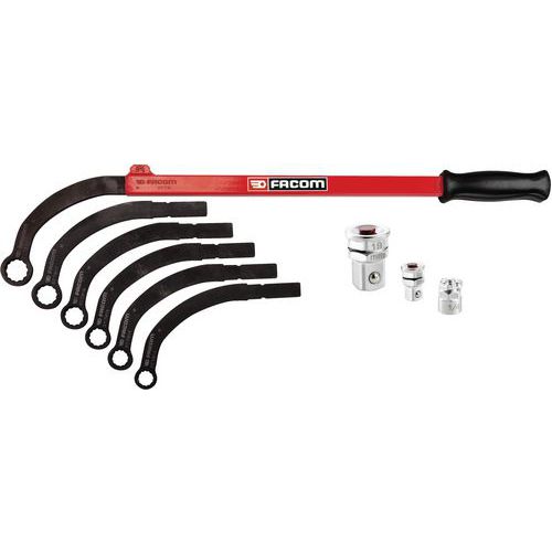 Set di chiavi per svitare il rullo tendicinghia,