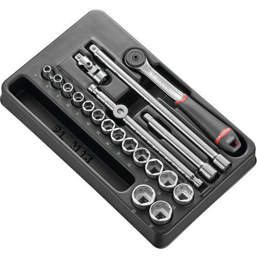 Modulo in espanso per cricchetto chiavi a bussola con moltiplicatore da 3/8 a 1/2'',