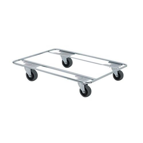 Base carrellata in tubo d’acciaio 4 rotelle girevoli - 400 kg,