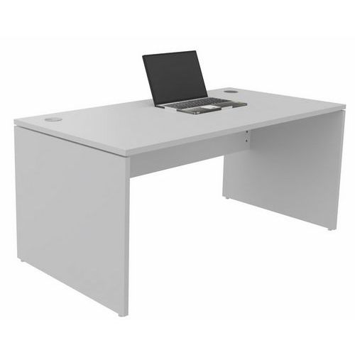 SCRIVANIA DIRITTA PANN. L 160 x P 80 CM GRIGIO CHIARO,