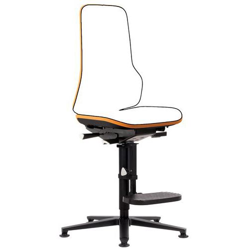 Telaio per sedia da officina Bimos Neon alto grigio e arancione seduta A max: 87,