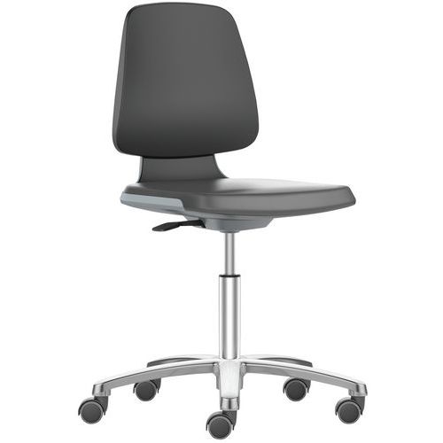 Sedia bassa Labsit poliuretano scocca antracite,