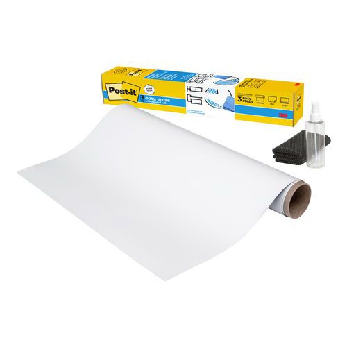 Lavagna bianca in rotolo Post-it® Easy Erase 91,4x121,9cm,