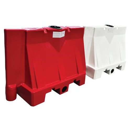 Barriera spartitraffico-Lotto da 5-Rosso-Manutan EXPERT,