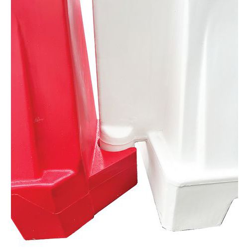 Barriera spartitraffico-Lotto da 5-Bianco-Manutan EXPERT,