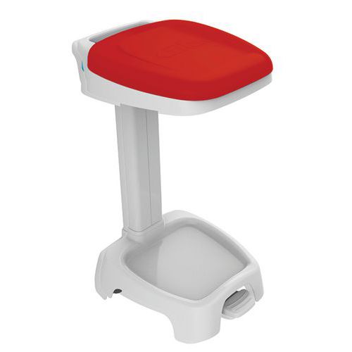 Supporto per sacco da 120L - Coperchio rosso,