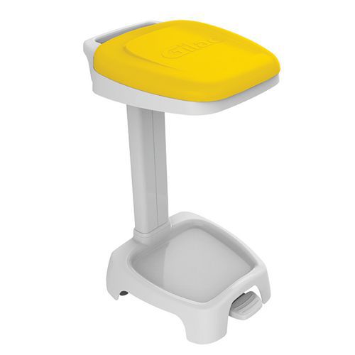 Supporto per sacco da 120L - Coperchio giallo,