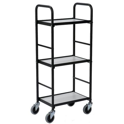 Carrello per archivi - 3 ripiani 430x275 mm - 100 kg,