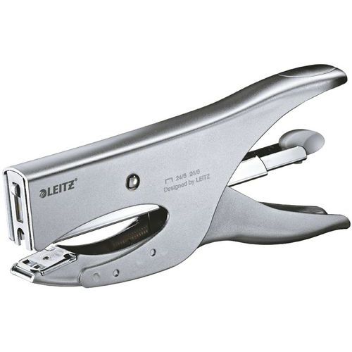 Cucitrice a pinza Leitz, rivestimento argento,