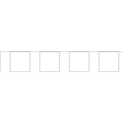 Segnaletica porta vetrata 52mmx1m - Quadrati bianchi,