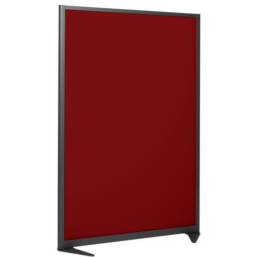 Parete di separazione acustica Ligne M 2000x1000 mm rosso,