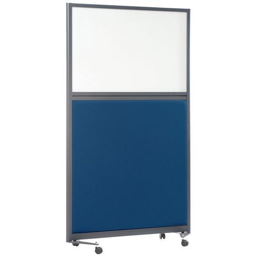Parete separazione acustica su pannello 2000x1000 mm blu,