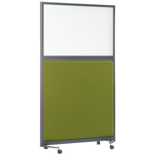 Parete separazione acustica su pannello 2000x1000 mm verde,