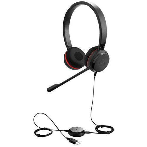 Cuffia-microfono Evolve 30 II Duo MS - Jabra,