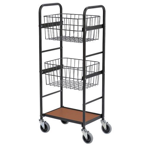 Carrello 2 cestelli e 1 ripiano - Capacità 100 kg,