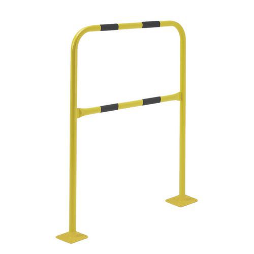 Barriera di protezione su piastra gialla/nera - 1 m/40 mm,