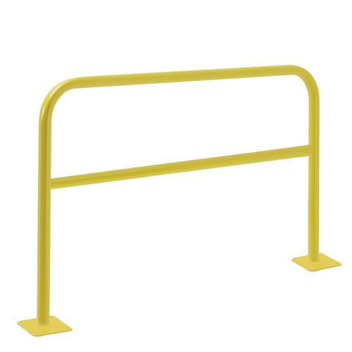 Barriera di protezione su piastra gialla - 2 m / 40 mm,