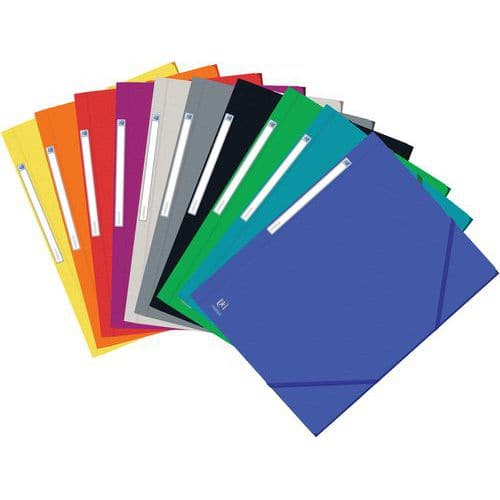 Cartelline di carta con elastico A4 colori assortiti