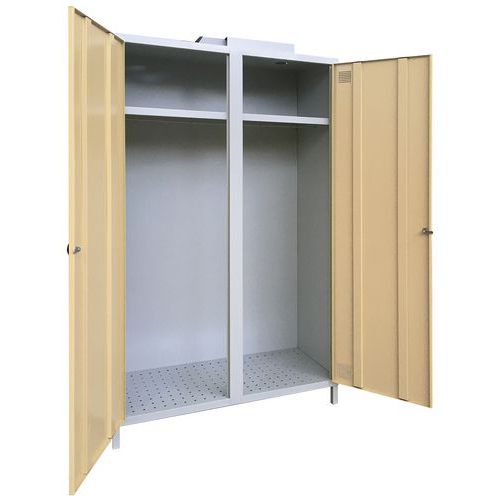 Armadio per disinfezione all'ozono grigio / beige,