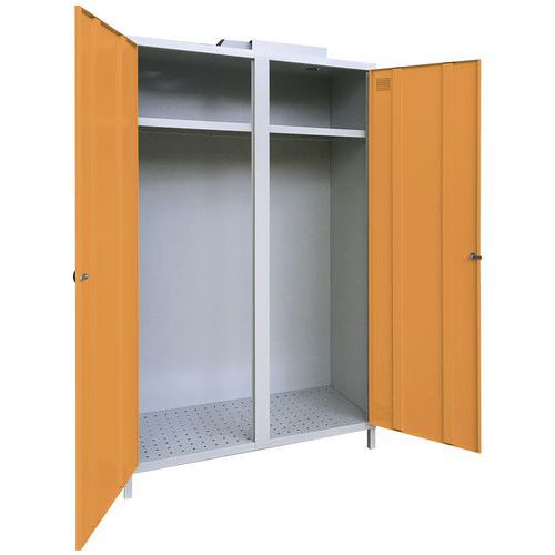 Armadio per disinfezione all'ozono grigio / pesca,