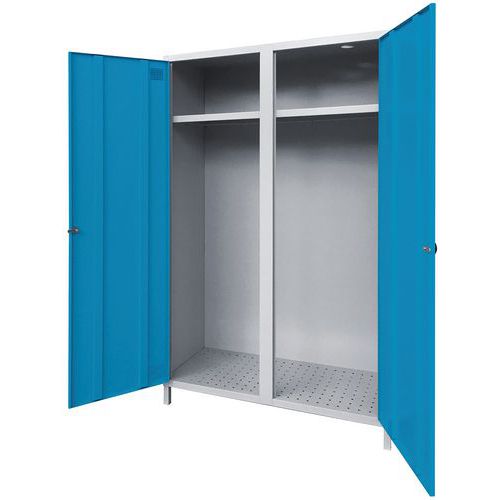 Armadio per disinfezione all'ozono grigio / blu,