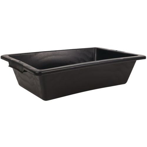 Vasca in plastica nera 12 L - Manutan,