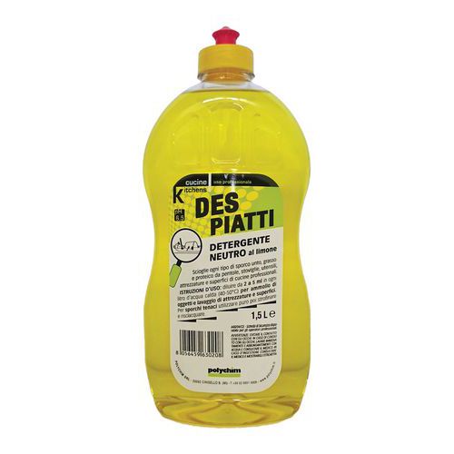 Detergente per piatti a mano profumato al limone,