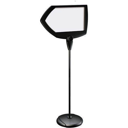 Pannello informativo magnetico laccato freccia nera,