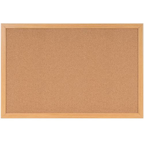 Pannello per affissioni in sughero cornice legno 1800x900,