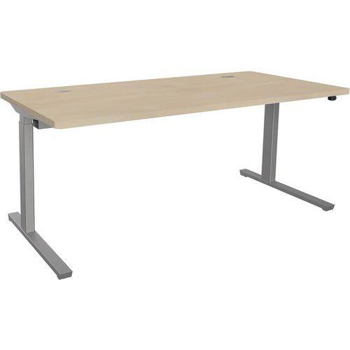 Adema+ scriv reg elettr 180x80cm rip rovere natur/arg,