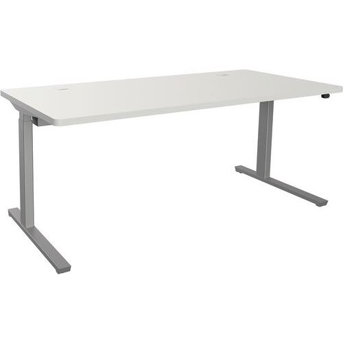 Adema+ scriv reg elettr 180x80cm rip Bianco/argento,