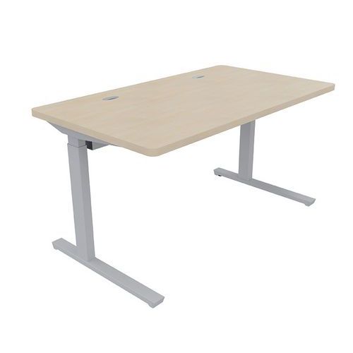 Adema+ scriv reg elettr 140x80cm rip rovere natur/arg,