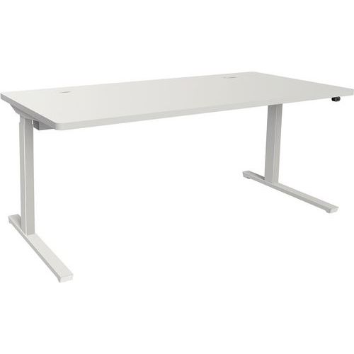 Adema+ scriv reg elettr 180x80cm rip bianco/bianco,