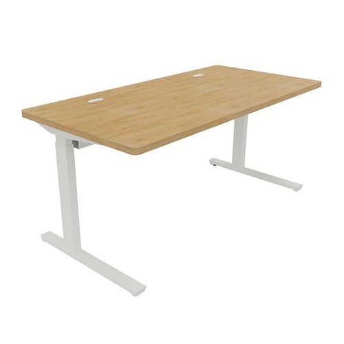 Adema+ scriv reg elettr 160x80cm rip Rovere ant/bianco,