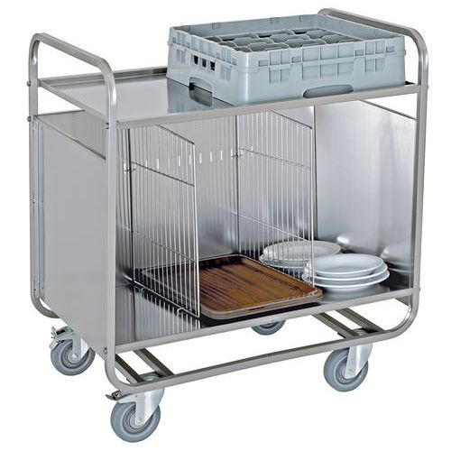Carrello portapia/vass impil port200 piano serv 2 griglie,
