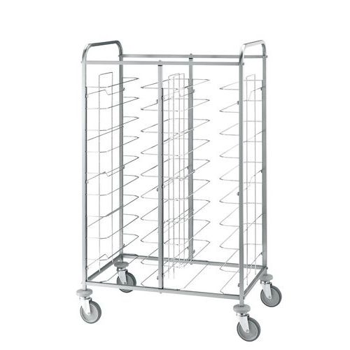 Carrello portavassoi universale, portata 20 vassoi,