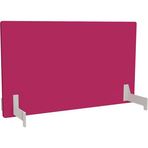 Adema+ pannello post due lati L140cm acc bianco/tess peonia,