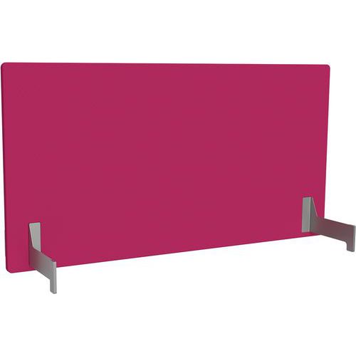 Adema+ pannello post due lati L160cm acc argento/tess peonia,