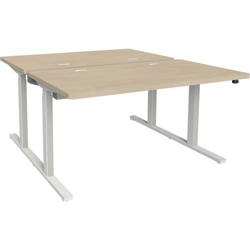 Adema+post 2 lati reg 140x165cm rip rovere natur/bian,