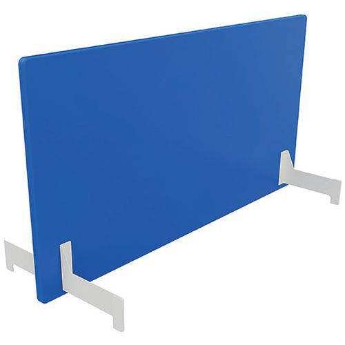 Adema+ pannello post a due lati L140 cm acc bianco/tess blu,