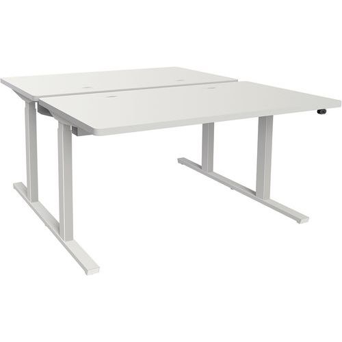 Adema+post 2 lati reg 140x165cm rip bianco/bianco,